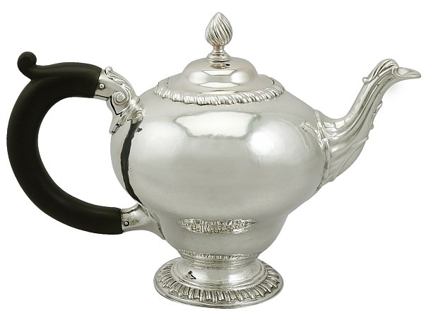 The beauty of silver teapots