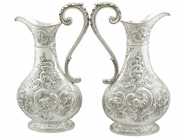 sterling silver three light candelabrum centrepeice
