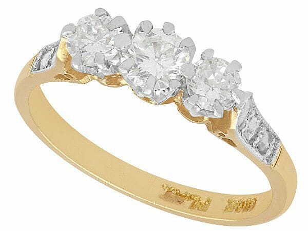 Dainty Three Stone Engagement Rings