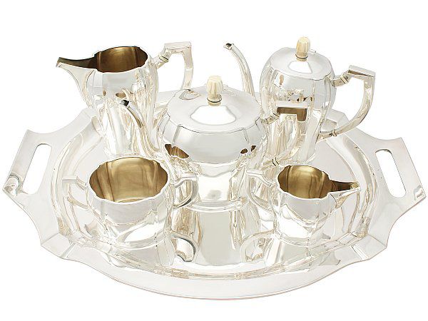 How to Decorate with a Silver Tea Set