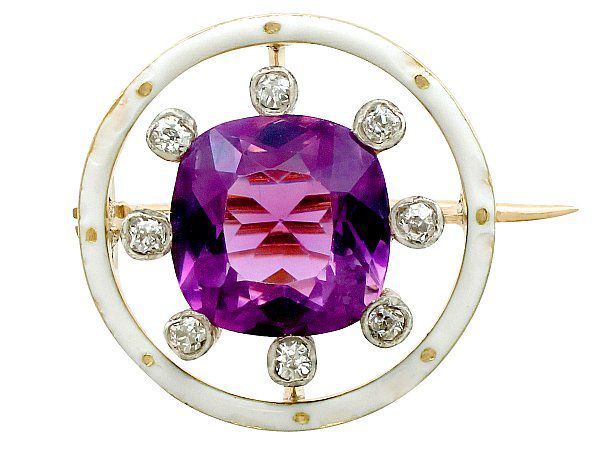How to Style an Amethyst Brooch