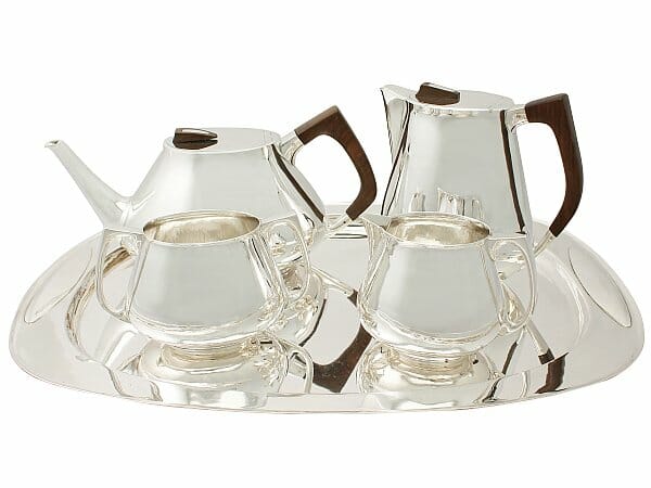 sterling silver four piece tea and coffee service