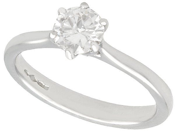 diamond platinum solitaire ring under £3000