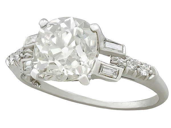 antique diamond platinum ring