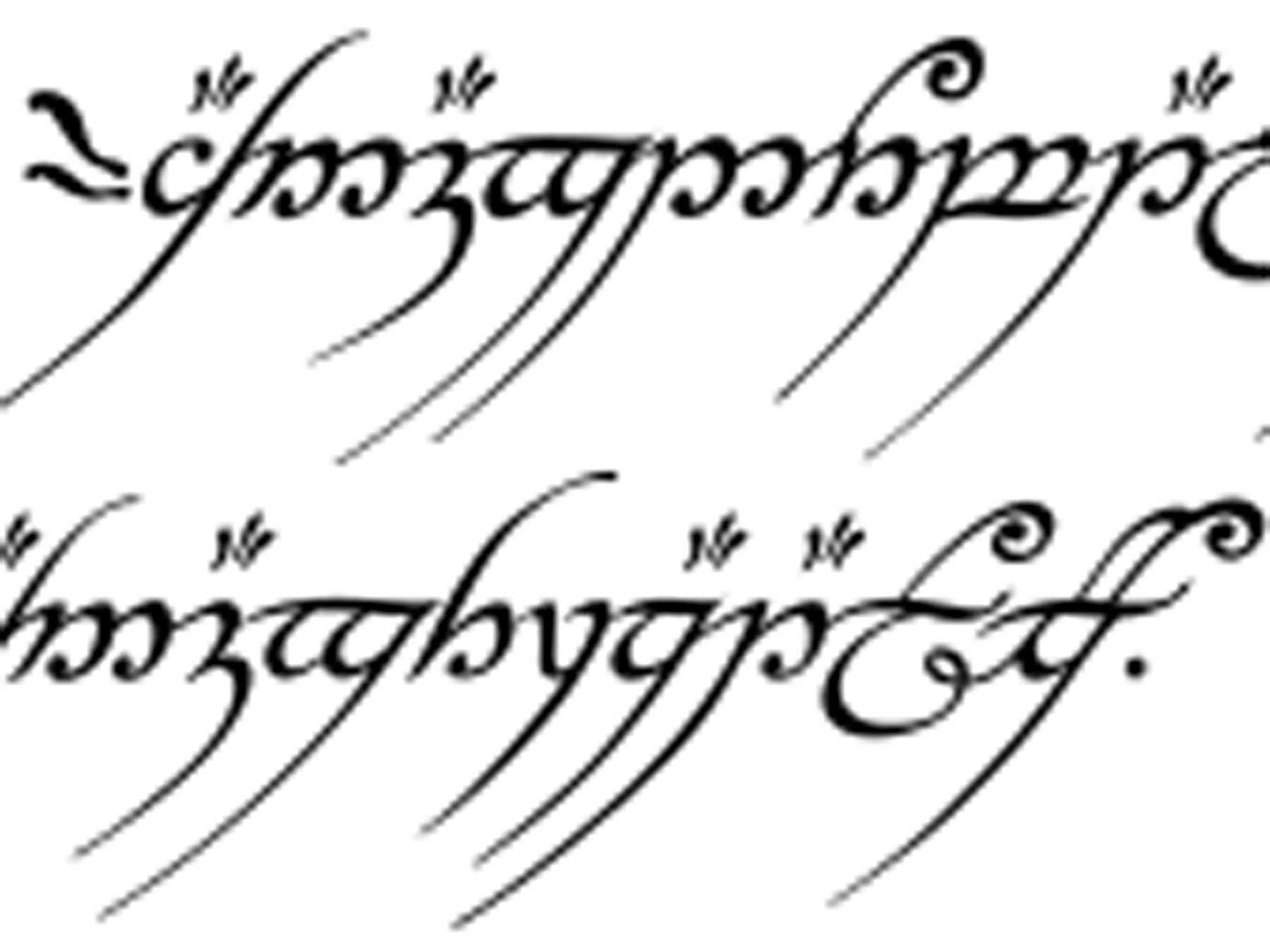 Inscription on the One Ring