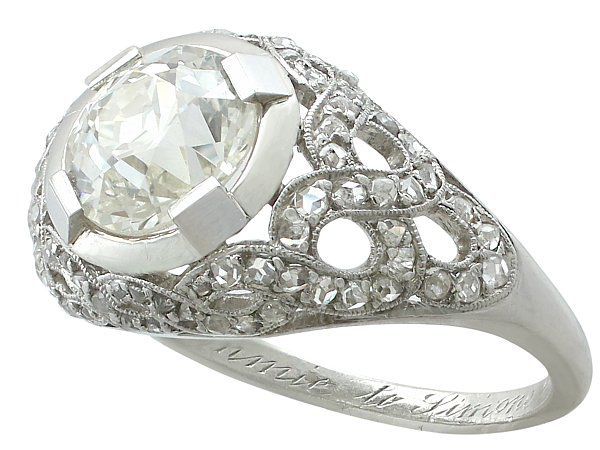antique platinum ring