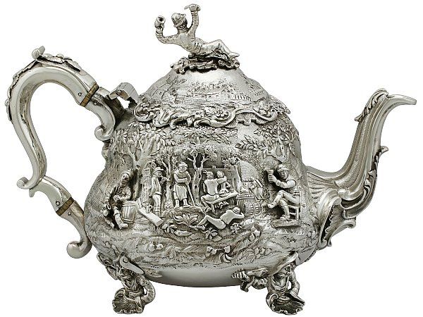 antique george iv teapot