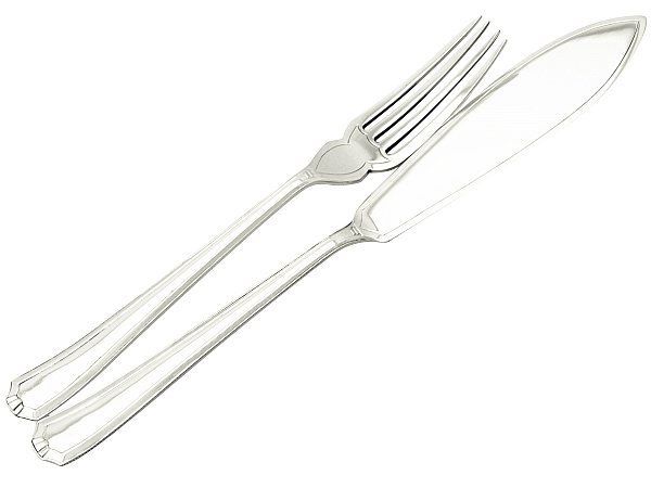 Fish knife and fork