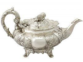 Indian silver teapot