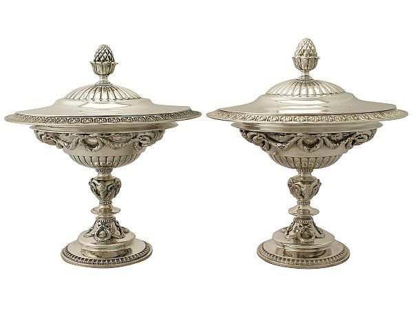 Sterling Silver Caviar Dishes