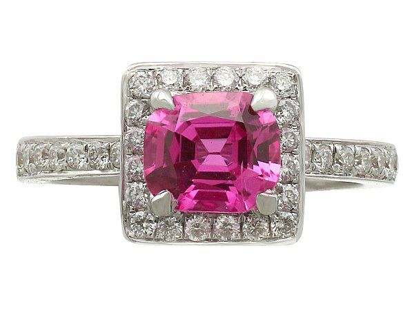 Pink engagement Ring