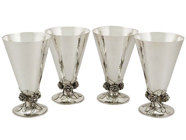 Silver vase set
