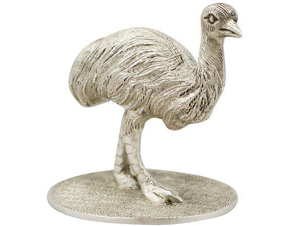 silver emu ornament