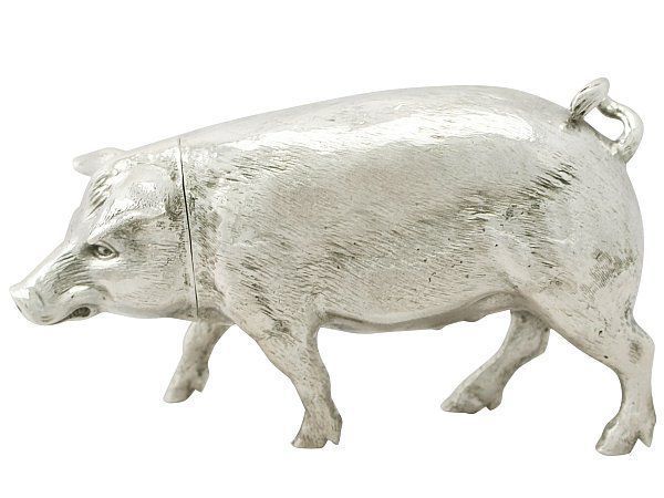 silver pig sugar box