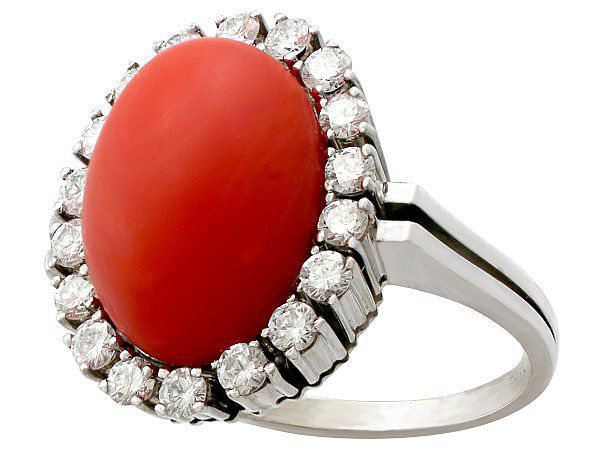 womens coral ring