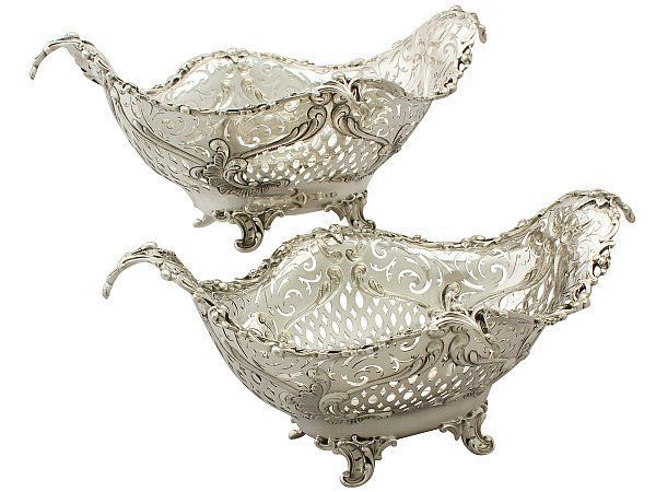 Pair of Victorian SIlver Baskets