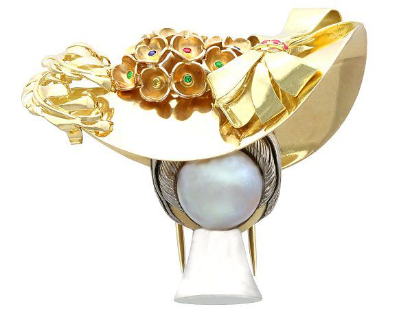 Mabe Pearl Brooch