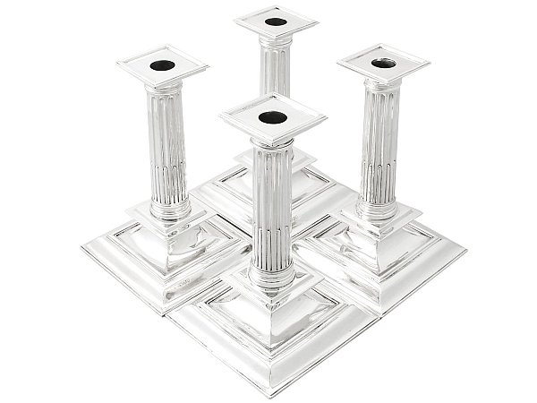 Set of Silver Candlesticks for Entertaining