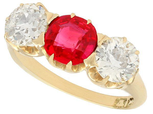 Synthetic Ruby Ring