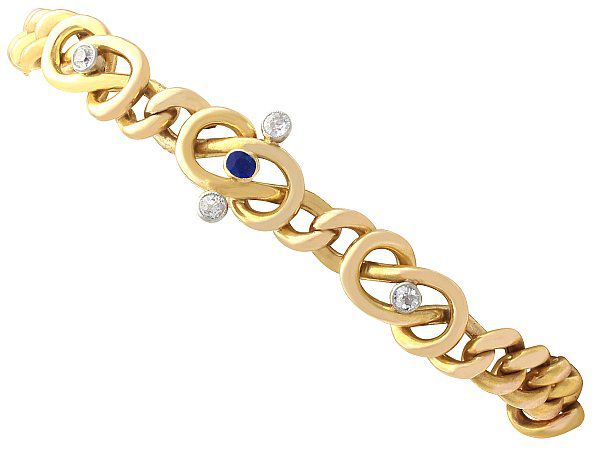 Sapphire Gold Bracelet