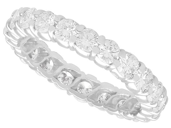 Diamond and White Gold Eternity Ring