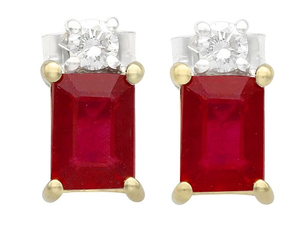 Square 2025 ruby earrings