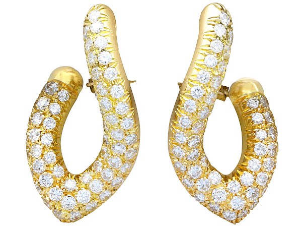 french diamond earrings