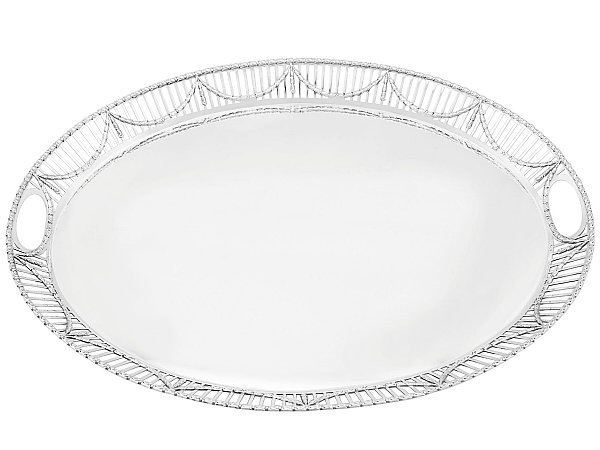 Silver Tray for Decoration