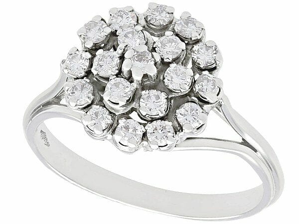 Dainty Diamond Cluster Rings
