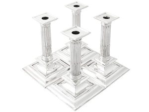 Silver Candle Holders for Dining Table