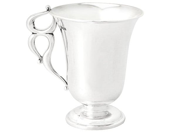 edwardian silver mug