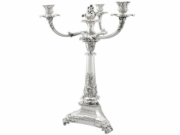 Silver Candlestick with Modern Use