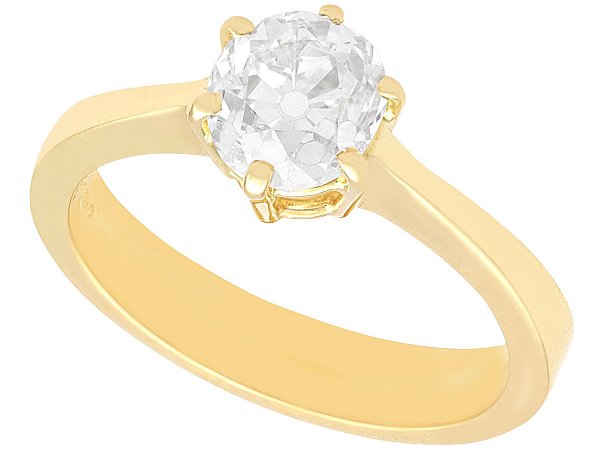 single stone gold ring