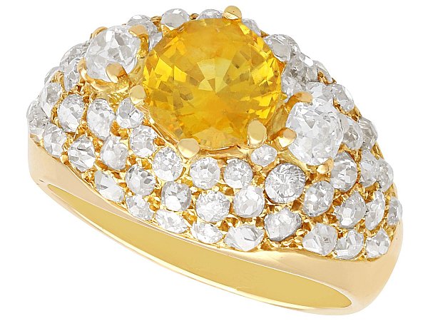 yellow sapphire dress ring