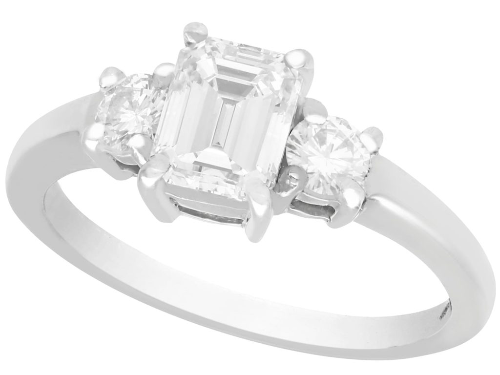 emerald cut engagement ring