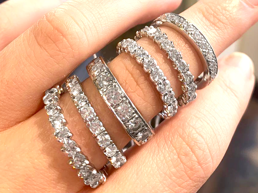 Eternity engagement ring designs