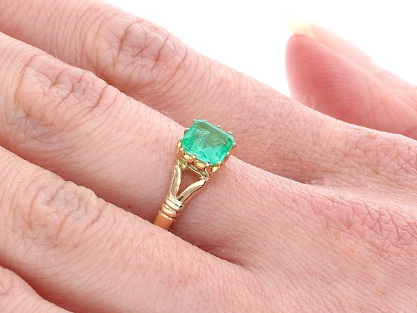 Square Cut Emerald Ring for Sale