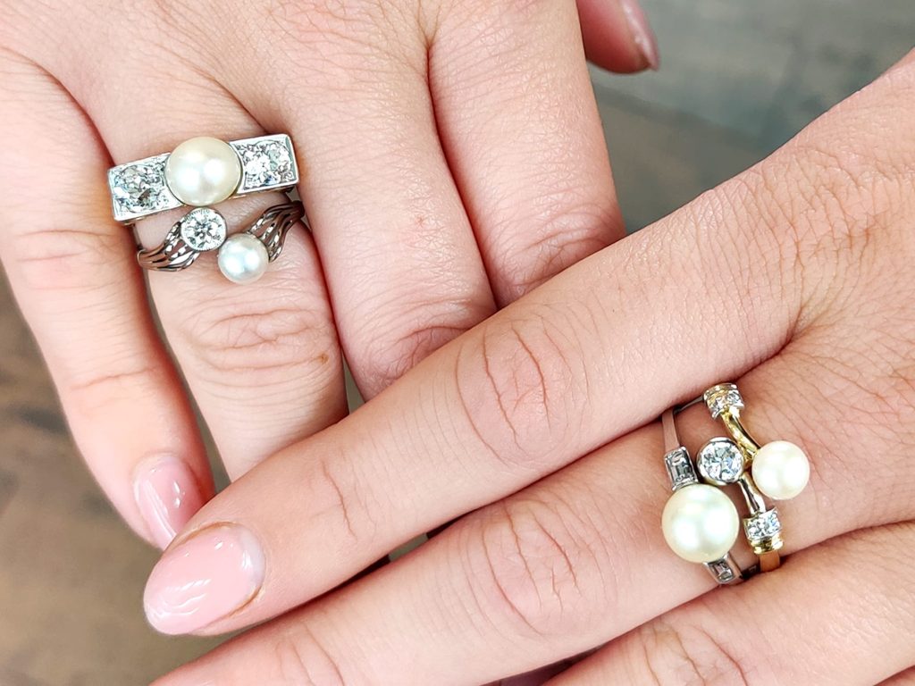 Stacking Pearl Rings