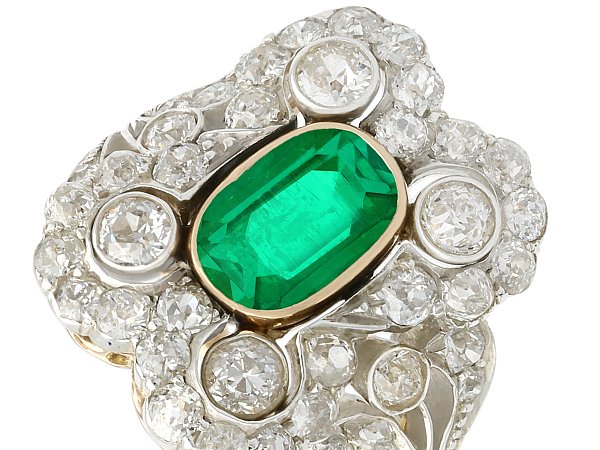 17th century emerald diamond engagement ring