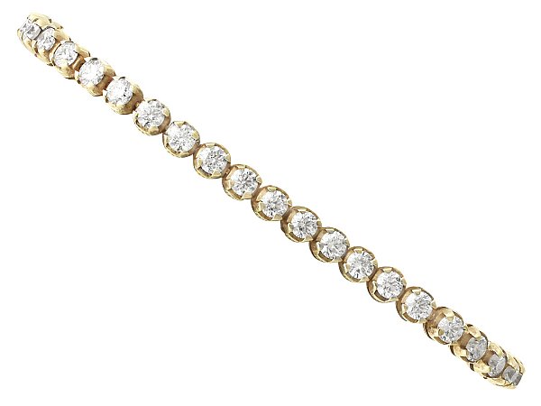 gold and diamond tennis bracelet 