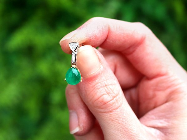 Emerald Earrings to Match a Yellow Dress