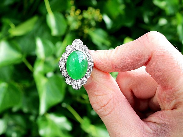 green engagement rings jade