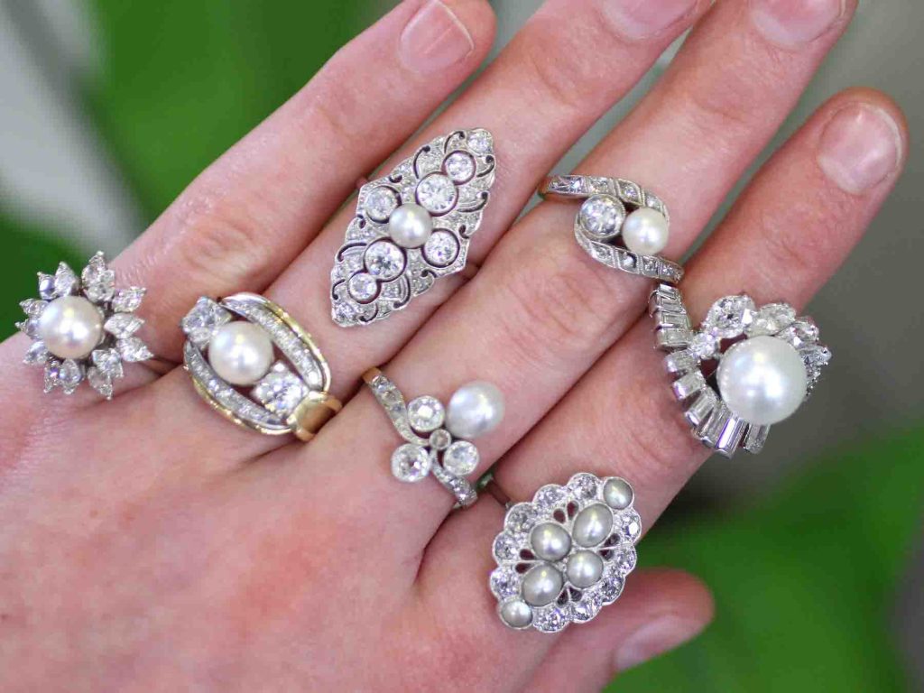pearl ring collection 