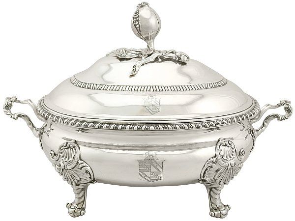most valuable antique silver dish