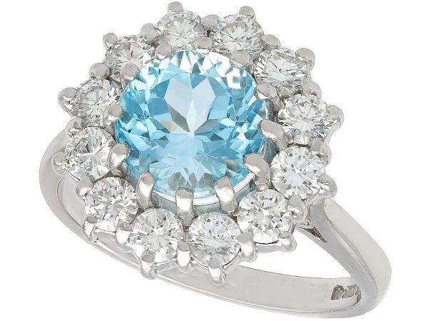 Blue Topaz engagement ring