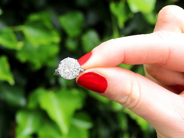 diamond platinum durable engagement ring