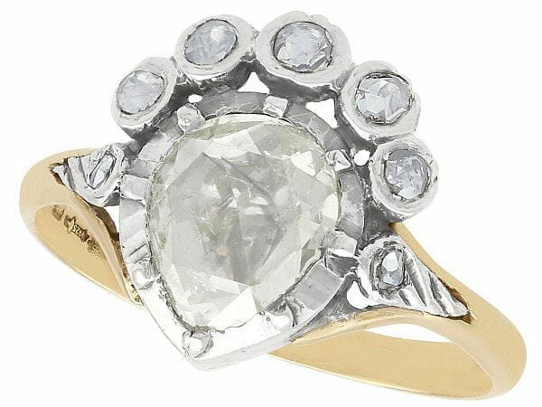 Unusual Gold Diamond Dress Ring