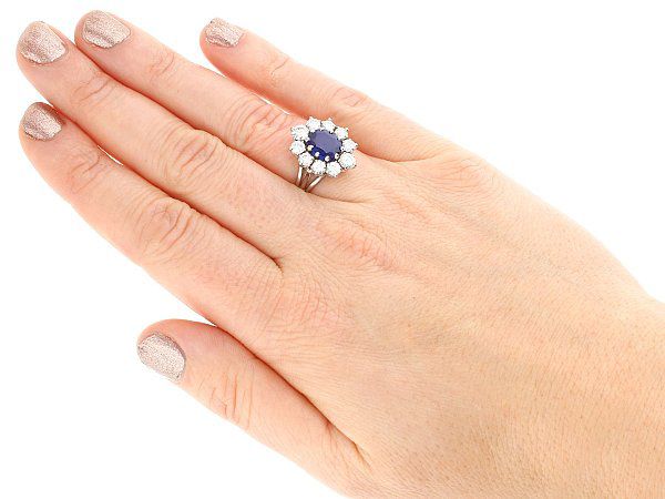 Princess Diana Style Sapphire Engagement Ring