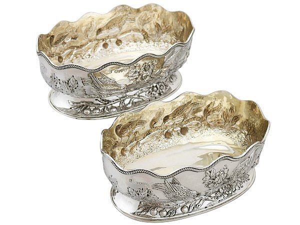 Victorian silver dishes