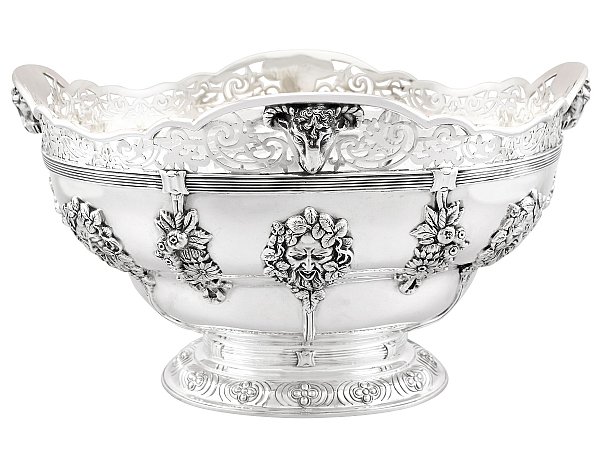 cast silver presentation bowl